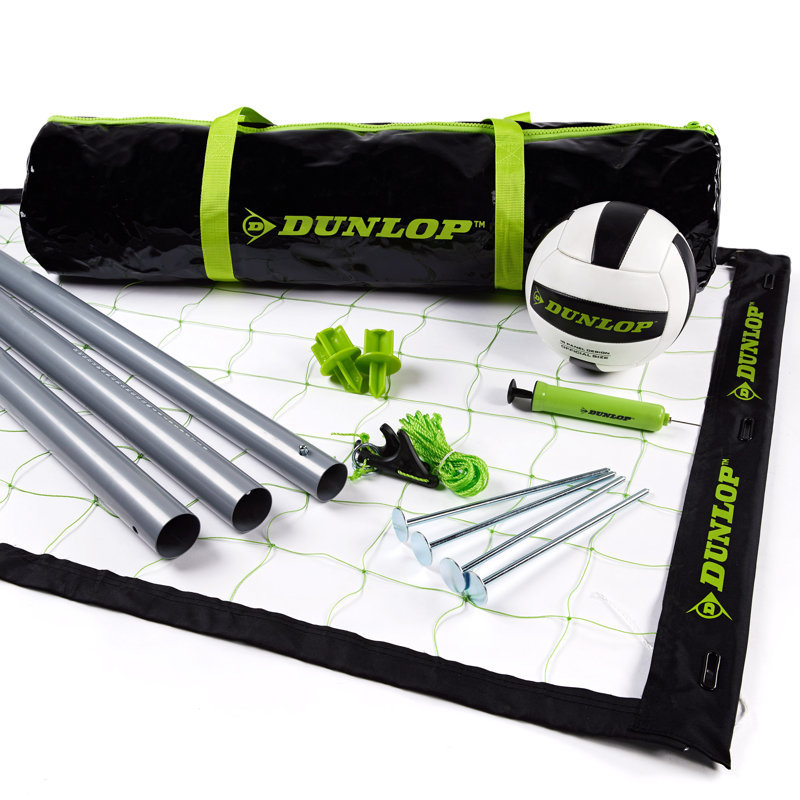 Dunlop Regulation Outdoor Volleyball Set with Steel Poles & Reviews